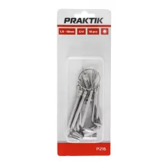 Praktik Imbuszkulcs klt 9r 1,5-10 mm gömbölyű/ p217