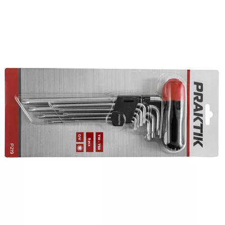 PRAKTIK Torx kulcs klt t10-t50 fogantyúval / p219