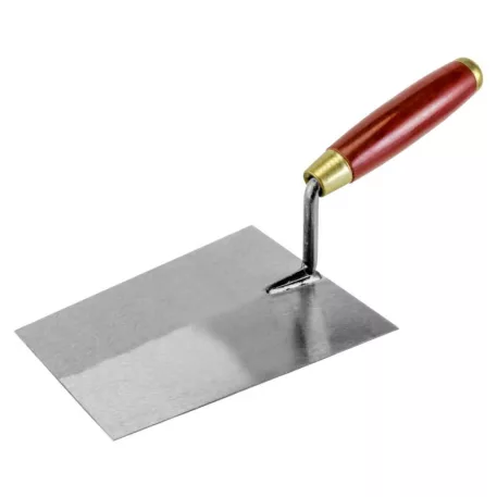 Praktik Kőműves kanál szögl., 180 Mm, fa markolat/ p235