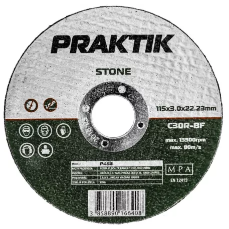 PRAKTIK Vágókorong p458 kő 115mm
