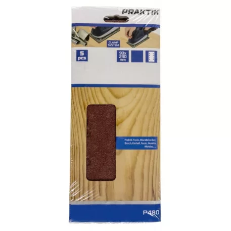PRAKTIK Csiszolópapír p479 93x230 p40 / 5db