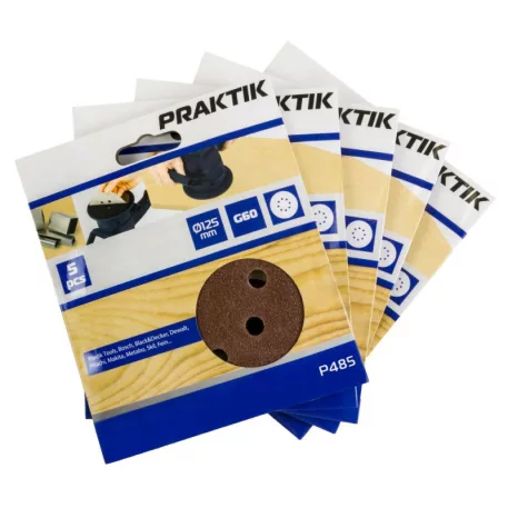 Praktik Csiszolópapír 125/g60 5 db/ p485