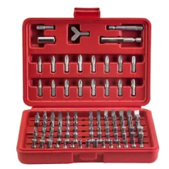 Praktik Bit készlet 100 pcs műanyag koffer/ p585