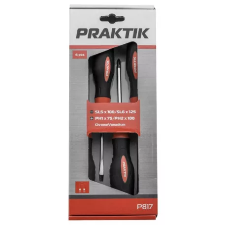 PRAKTIK Csavarhúzó klt p817 4 részes