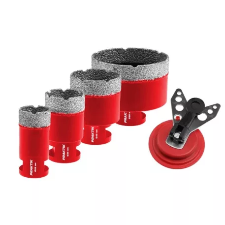 Praktik Körkivágó klt gyémánt 28/35/45/68 mm 5db műanyag dobozban/ p840