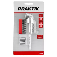 PRAKTIK Derékszögben fúró adapter p969 1/4''