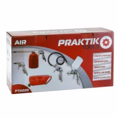 PRAKTIK Pneumatikus fej készlet 5 részes pta035