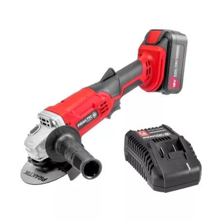 Praktik Akkus sarokcsiszoló szett flexpower system 18v + 3ah akku + töltő/ ptq025