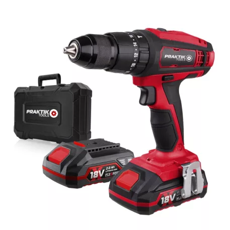 Praktik Akkus ütvefúró szett2 flexpower system 18v-2x 2ah akku+koffer/ ptq093