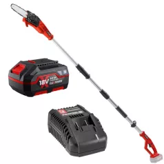   Praktik Akkus teleszkópos láncfűrész szett flexpower system 18v + 3ah akku + töltő/ ptq113