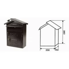 Postaláda Ibfm Házikós, 23x36x11