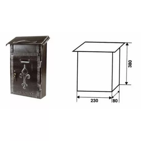 Postaláda Ibfm Nagy, Álló 23x38x8 cm