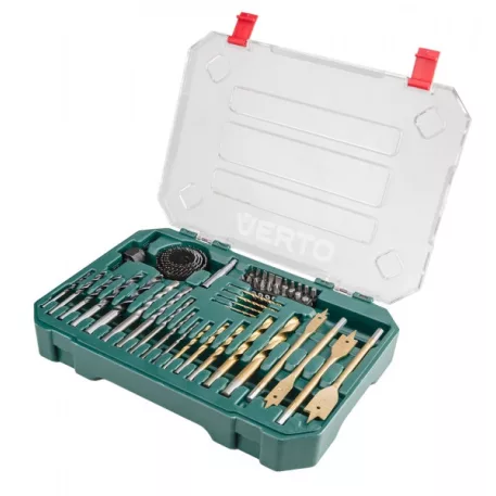 Fúrószár Körkivágó és Bit Készlet Verto 66H650 49 Részes