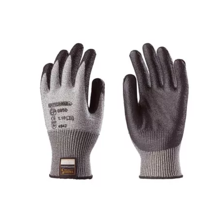 Taeki5 Vágásbiztos Szerelőkesztyű, Fekete Nitril Tenyér(7)