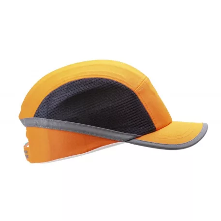 Beütődés elleni fejvédős pamut baseball sapka,narancssárga