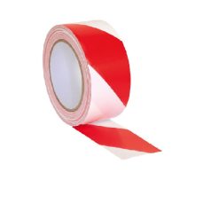 Jelzőszalag 5 cm/100 m Piros/Fehér