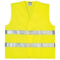   Fluo Jól Láthatósági Mellény, 2 Keresztcsík, Sárga (XL)