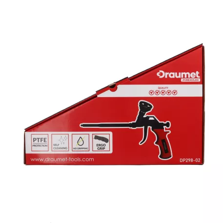 Kinyomópisztoly DRAUMET dp298-02 pur-habhoz öntisztító