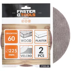 FASTER Csiszolóvászon Ft255-08 Tépőzáras 225mm K60 /2db