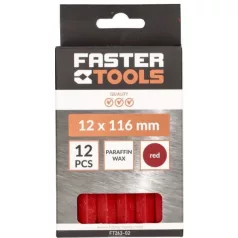 FASTER Zsírkréta Ft263-02 12 Részes Piros