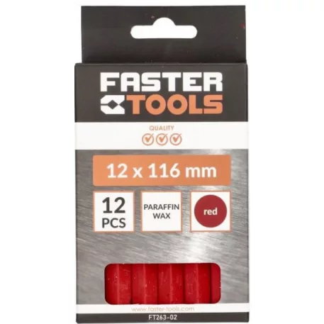 FASTER Zsírkréta Ft263-02 12 Részes Piros