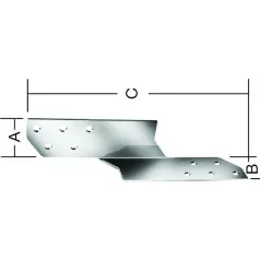 VORMANN FÜGG.LEMEZ 33X210 70948J/50DB