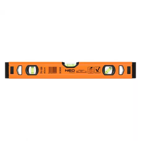 NEO TOOLS 71-131 Vízmérték, Alu, 3 Libellás, S 300, 40Cm