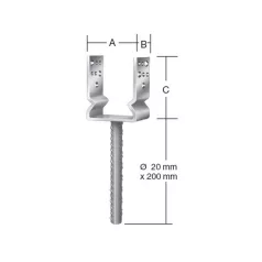 VORMANN OSZLOPTALP 71297 101X60X110 BET.