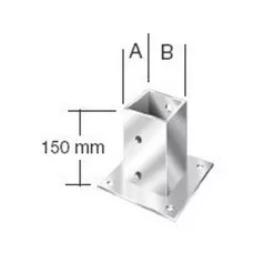 VORMANN OSZLOPTALP 71416 91X91 MM CSAV. FIX