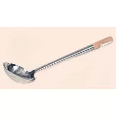 Merőkanál Rozsdamentes Fanyél 39 cm/14 cm