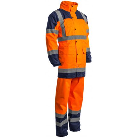 Hydra Hi-Viz Pe Esőöltöny Narancs/Kék (XL)