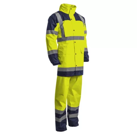 Hydra Hi-Viz Pe Esőöltöny Sárga/Kék XXXL