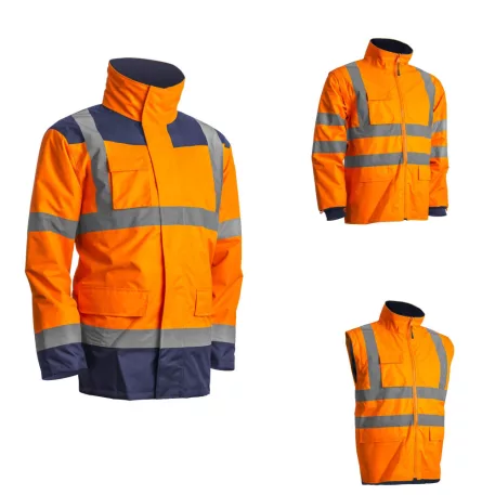 Kanata 4/1 Hi-Viz narancs/kék pe kabát (4XL)