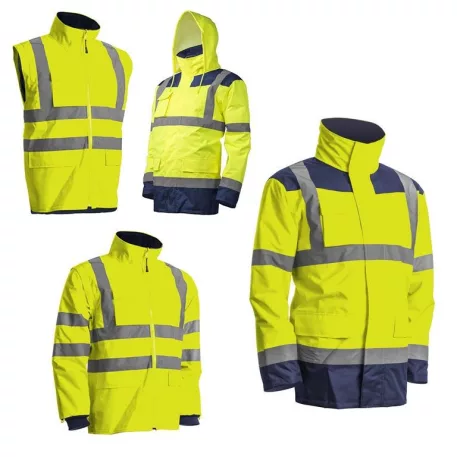 Kanata 4/1 Hi-Viz Sárga/Kék Pe kabát (S)