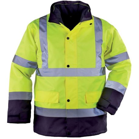 Roadway Fluo kabát, vízhatlan, 4/1 (XL)