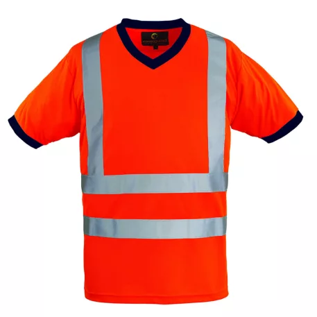 Yard v-nyakú fluo póló, (Narancsárga M)