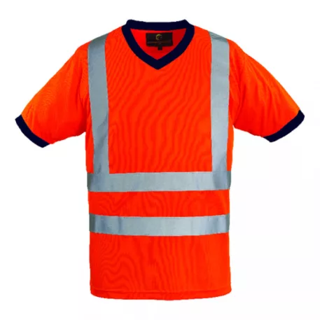 Yard v-nyakú fluo póló, (Narancsárga XL)