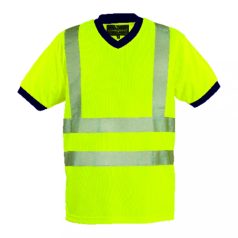 Yard v-nyakú fluo póló, (Sárga XL)