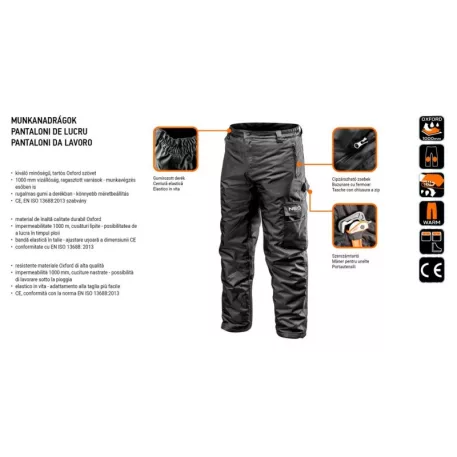 Neo munkásnadrág 81-565-3XL Oxford Szövet, Extrán Szigetelt