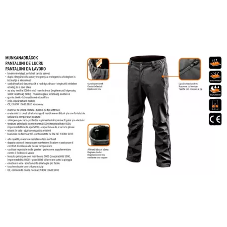 Neo munkásnadrág 81-566-M M/50 Softshell
