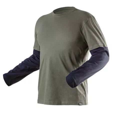 Póló Neo 81-616-XXL Kettős-Hosszú Ujjú, Oliva