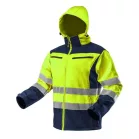 Láthatósági Dzseki Neo 81-700-S Softshell, Kapucnival, Sárga
