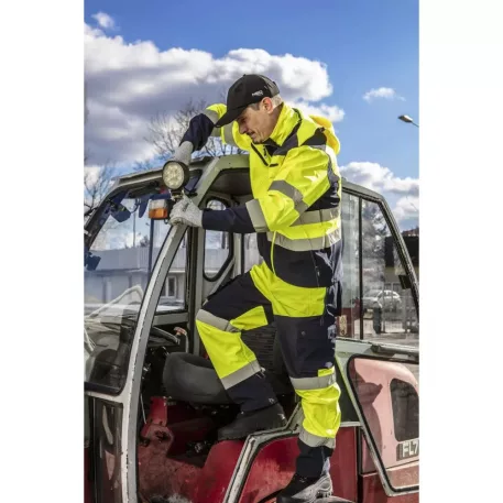 Láthatósági Dzseki Neo 81-700-S Softshell, Kapucnival, Sárga
