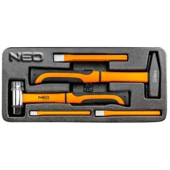 Kalapács és véső készlet neo 84-242 5 részes