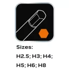 Imbuszkulcs Készlet Neo 84-254 T Markolattal, 6 Részes,Tálcás