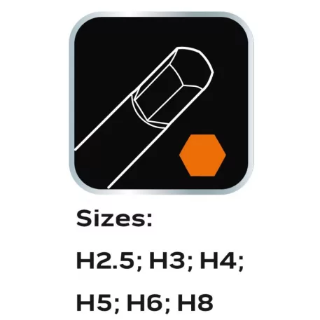Imbuszkulcs Készlet Neo 84-254 T Markolattal, 6 Részes,Tálcás