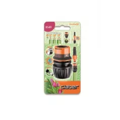   Gyorscsatlakozó Claber 8549 1/2-3/4" Stop Univerzális Ergogrip, blister
