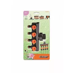 Elosztó Claber 8581 3/4" 4 Ágú Zárható blister