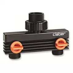 Elosztó Claber 8589 3/4", 2 Ágú Zárható blister
