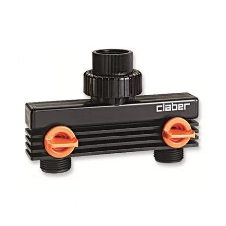 Elosztó Claber 8589 3/4", 2 Ágú Zárható blister
